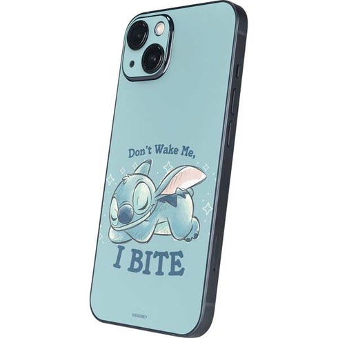 Disney Lilo and Stitch Dont Wake Me I Bite iPhone 14 Plus Skin